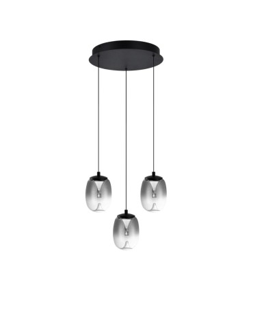 Azzardo PAMELA 11 ROUND 3 SMOKY smoky/black 3xLED LED pendant AZ6268