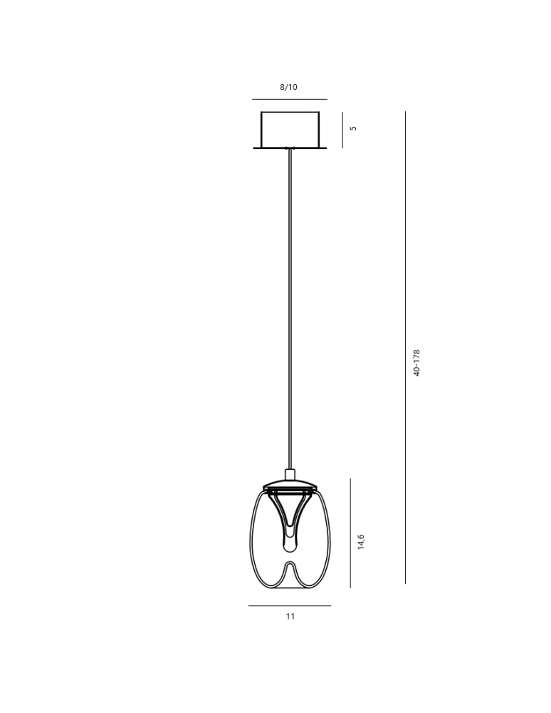 Single pendant lamps - Azzardo PAMELA 11 SMOKY Smoky/Black 1xLED LED pendant AZ6267 - product kolory-swiatla.pl 2
