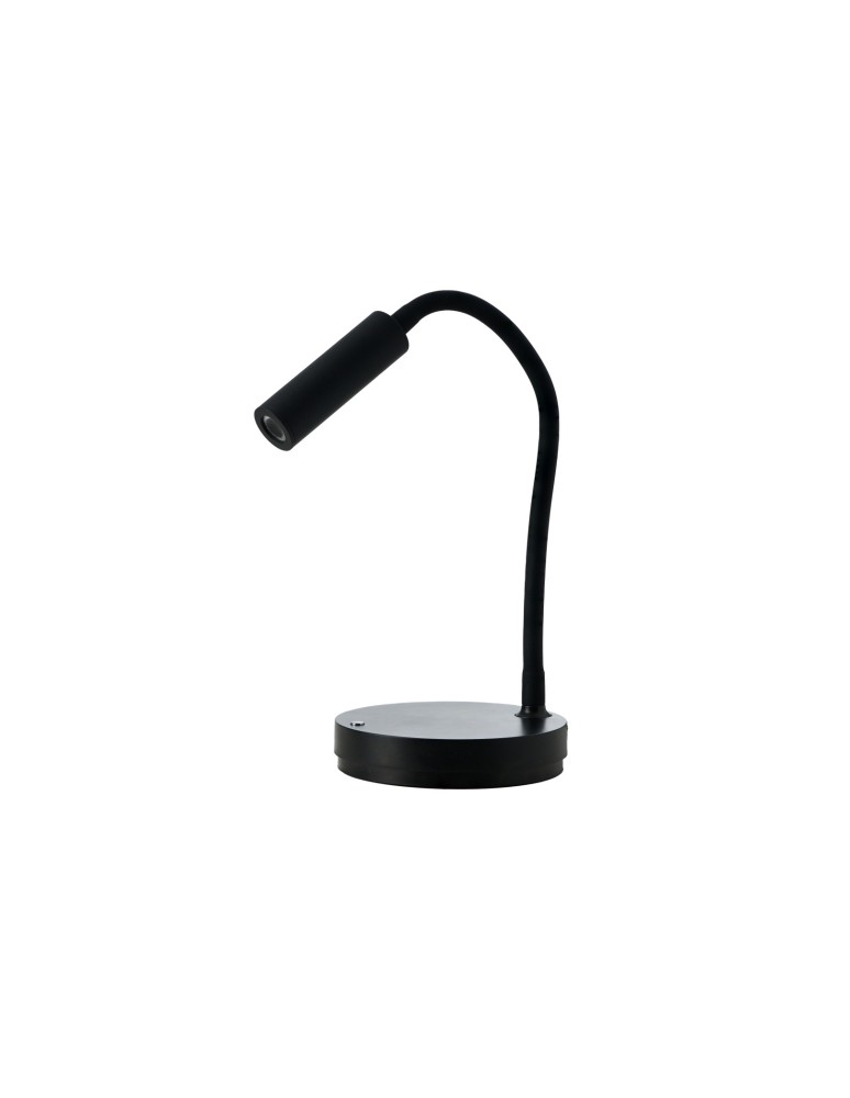 Desk lamps - Azzardo OLMO TABLE DIMM NFC CHARGER BK Black Matte 1xLED With Wireless Charger for Smartphone Dimmable Option AZ5912 - product kolory-swiatla.pl 1