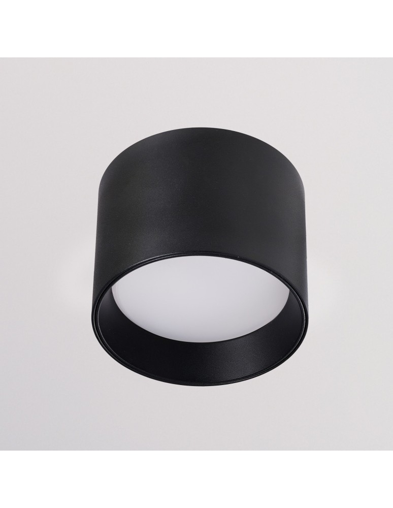 Round ceiling lamps - Azzardo ONTO BK Black Mat 1xGX53 Ceiling Lamp AZ6265 - product kolory-swiatla.pl 3