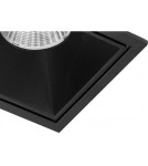 Square flush-mounted lamps - Azzardo OKOS 10W CCT SWITCH BK Black Matte/Transparent 1xLED Light Color Change Switch AZ5992 - product 2