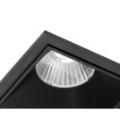 Square flush-mounted lamps - Azzardo OKOS 10W CCT SWITCH BK Black Matte/Transparent 1xLED Light Color Change Switch AZ5992 - product 4