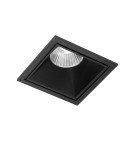 Square flush-mounted lamps - Azzardo OKOS 10W CCT SWITCH BK Black Matte/Transparent 1xLED Light Color Change Switch AZ5992 - product 1