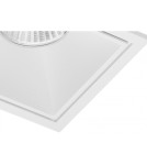 Square flush-mounted lamps - Azzardo OKOS 10W CCT SWITCH WH White/Transparent 1xLED Light Color Change Switch AZ5994 - product 2