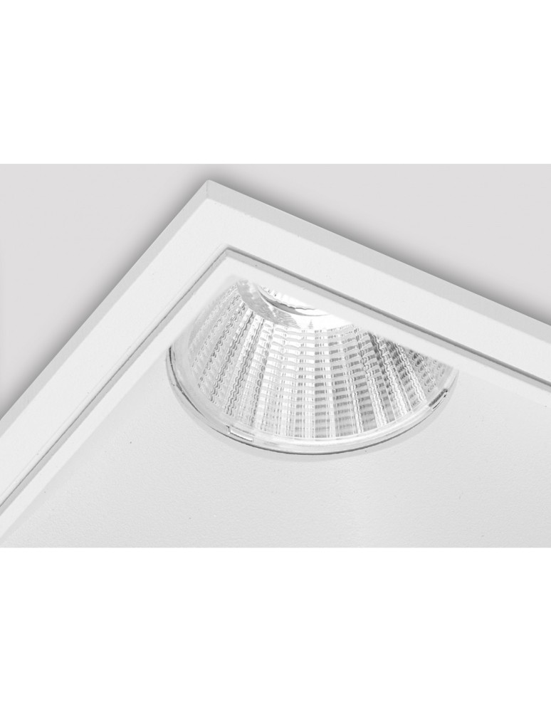 Square flush-mounted lamps - Azzardo OKOS 10W CCT SWITCH WH White/Transparent 1xLED Light Color Change Switch AZ5994 - product kolory-swiatla.pl 4