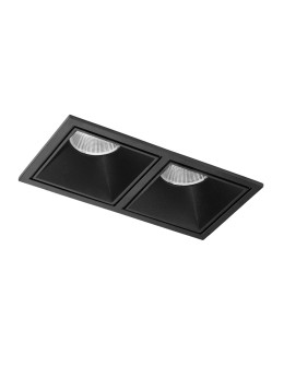 Azzardo OKOS 2 20W CCT SWITCH BK Czarny Mat/Transparentny 1xLED Przełącznik Zmiany Barwy Światła AZ5995