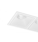 Square flush-mounted lamps - Azzardo OKOS 2 20W CCT SWITCH WH White/Transparent 1xLED Light Color Change Switch AZ5996 - product 2