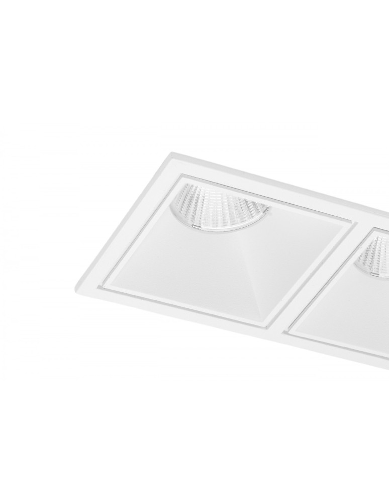 Square flush-mounted lamps - Azzardo OKOS 2 20W CCT SWITCH WH White/Transparent 1xLED Light Color Change Switch AZ5996 - product kolory-swiatla.pl 2