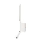 Wall lamps for bedrooms - Azzardo OLIMPIA WALL 2 WH White 2xLED Reading wall lamp, 2 LED light sources Top swivel AZ5966 - product 1