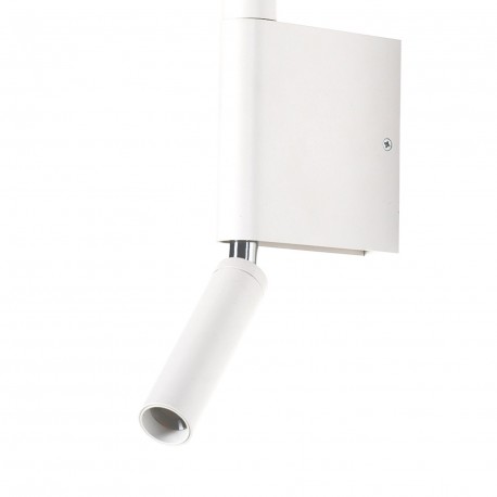 Azzardo OLIMPIA WALL 2 WH Biały 2xLED Kinkiet do Czytania, 2 źródła światła LED Górna Część Obracana AZ5966