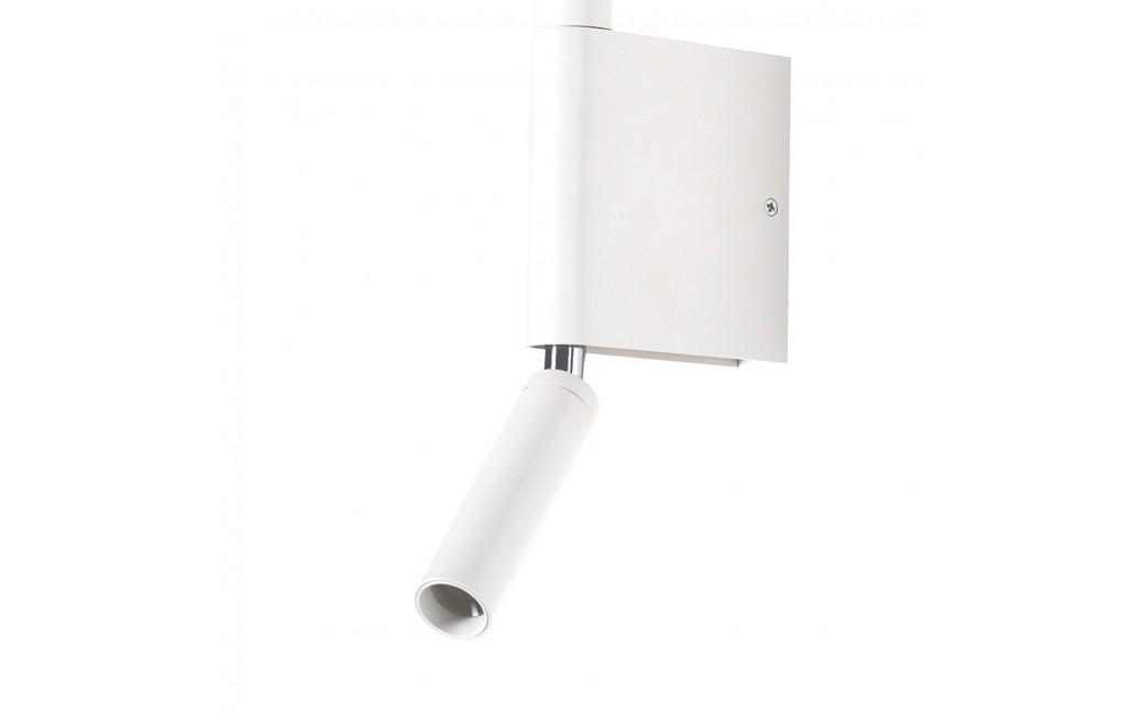 Azzardo OLIMPIA WALL 2 WH Biały 2xLED Kinkiet do Czytania, 2 źródła światła LED Górna Część Obracana AZ5966