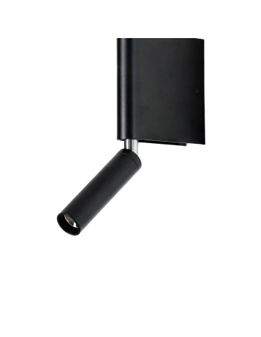 Azzardo OLIMPIA WALL 2 BK Czarny 2xLED Kinkiet do Czytania, 2 źródła światła LED Górna Część Obracana AZ5965 - produkt 2