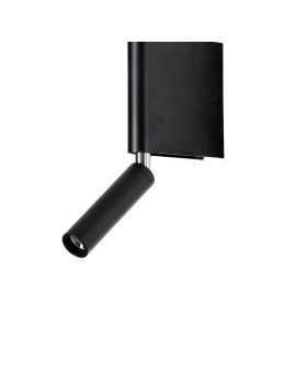 Azzardo OLIMPIA WALL 2 BK Black 2xLED Reading wall lamp, 2 LED light sources Top swivel AZ5965 - product 2