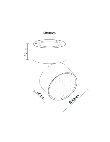 Azzardo MONA 10W CCT SWITCH WH White 1xLED Surface-mounted Switched Light Color Change Switch AZ6036 - product 2