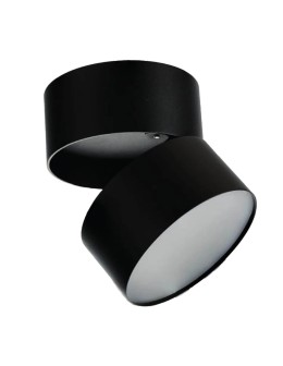 Azzardo MONA 15W CCT SWITCH BK Black Matte 1xLED Surface-mounted Switched Light Color Change Switch AZ6037