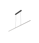 Pendant lamps over the island - Azzardo MARLENE 120 3000K BK Black Mat 1xLED Pendant over Desk Island AZ6097 - product 1