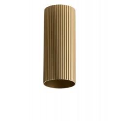 Azzardo LUCAS RIBBED TUBE 20 ANODISED GOLD Mosiądz/Złoty Anodowany Klosz Ryflowany Tuba do Skompletowania Lampy AZ6401