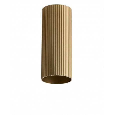 Azzardo LUCAS RIBBED TUBE 20 ANODISED GOLD Mosiądz/Złoty Anodowany Klosz Ryflowany Tuba do Skompletowania Lampy AZ6401