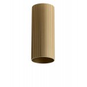 Azzardo LUCAS RIBBED TUBE 20 ANODISED GOLD Mosiądz/Złoty Anodowany Klosz Ryflowany Tuba do Skompletowania Lampy AZ6401
