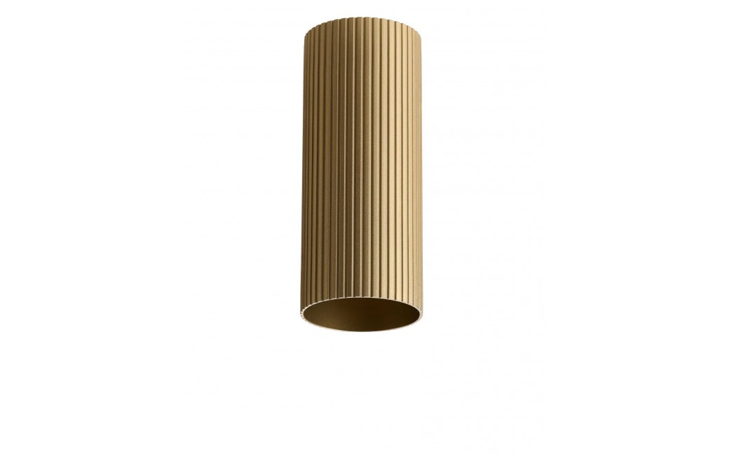 Azzardo LUCAS RIBBED TUBE 20 ANODISED GOLD Mosiądz/Złoty Anodowany Klosz Ryflowany Tuba do Skompletowania Lampy AZ6401