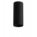 Azzardo LUCAS RIBBED TUBE 20 BK Czarny Mat Klosz Ryflowany Tuba do Skompletowania Lampy AZ6399