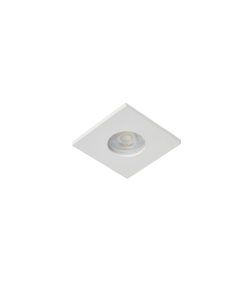 Flush-mounted hermetic lamps - Azzardo KANT S IP44 WH White 1xGU10 Recessed Hermetic Square AZ6050. - product kolory-swiatla.pl 1