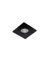 View Azzardo KANT S IP44 BK Black Mat 1xGU10 Recessed Hermetic Square AZ6049.