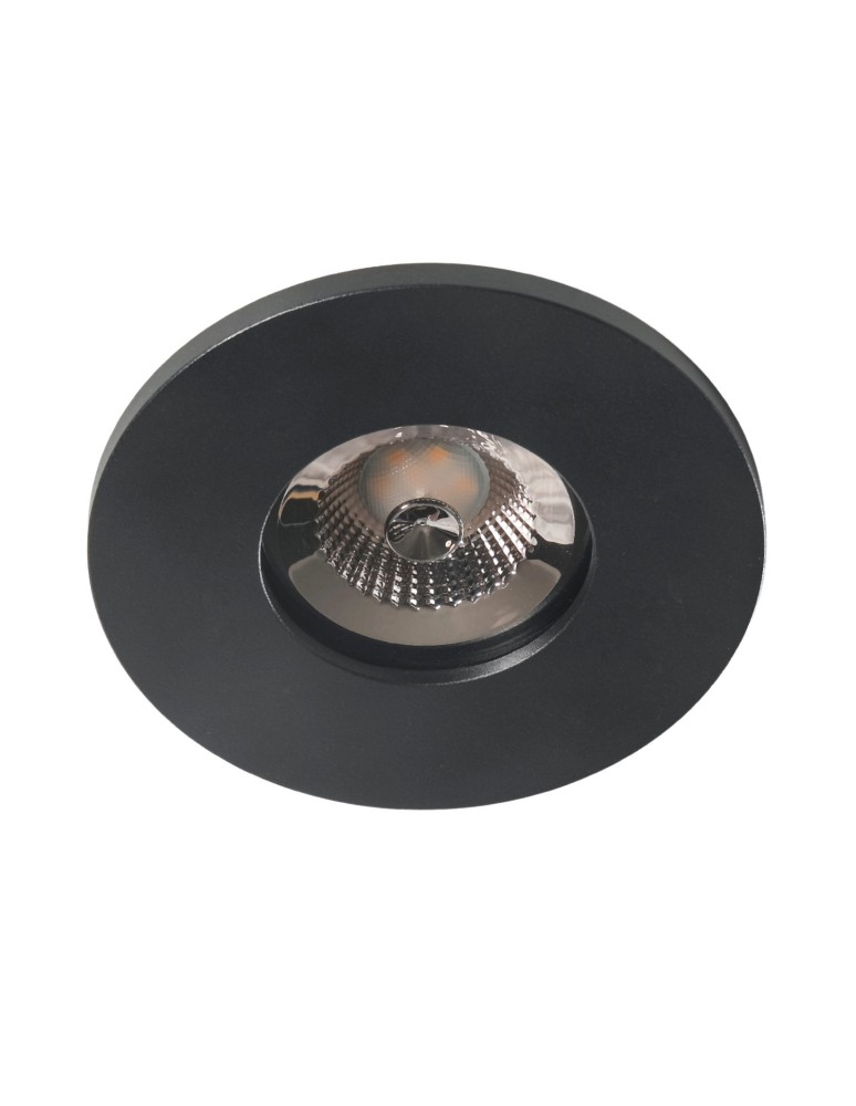 Flush-mounted hermetic lamps - Azzardo KANT R IP44 BK Black Mat 1xGU10 Recessed Hermetic Round AZ6046. - product kolory-swiatla.pl 2