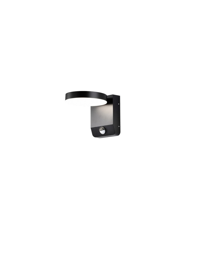 Outdoor lights with motion sensor - Azzardo IVER IP54 SENSOR 3000K DGR Dark Grey 1xLED Outdoor Wall lamp with Motion Sensor AZ5701 - product kolory-swiatla.pl 3