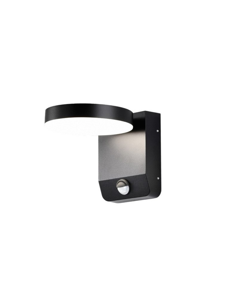 Outdoor lights with motion sensor - Azzardo IVER IP54 SENSOR 3000K DGR Dark Grey 1xLED Outdoor Wall lamp with Motion Sensor AZ5701 - product kolory-swiatla.pl 1