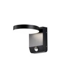 Outdoor lights with motion sensor - Azzardo IVER IP54 SENSOR 4000K DGR Dark Grey 1xLED Outdoor Wall lamp with Motion Sensor AZ5702 - product 1