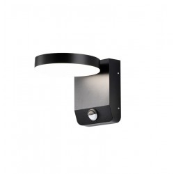 Azzardo IVER IP54 SENSOR 4000K DGR Szary Ciemny 1xLED Kinkiet Zewnętrzny z Czujnikiem Ruchu AZ5702