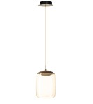 Single pendant lamps - Azzardo HELENA D Brushed Brass/Brass 1xLED Pendant AZ6411 - product 1
