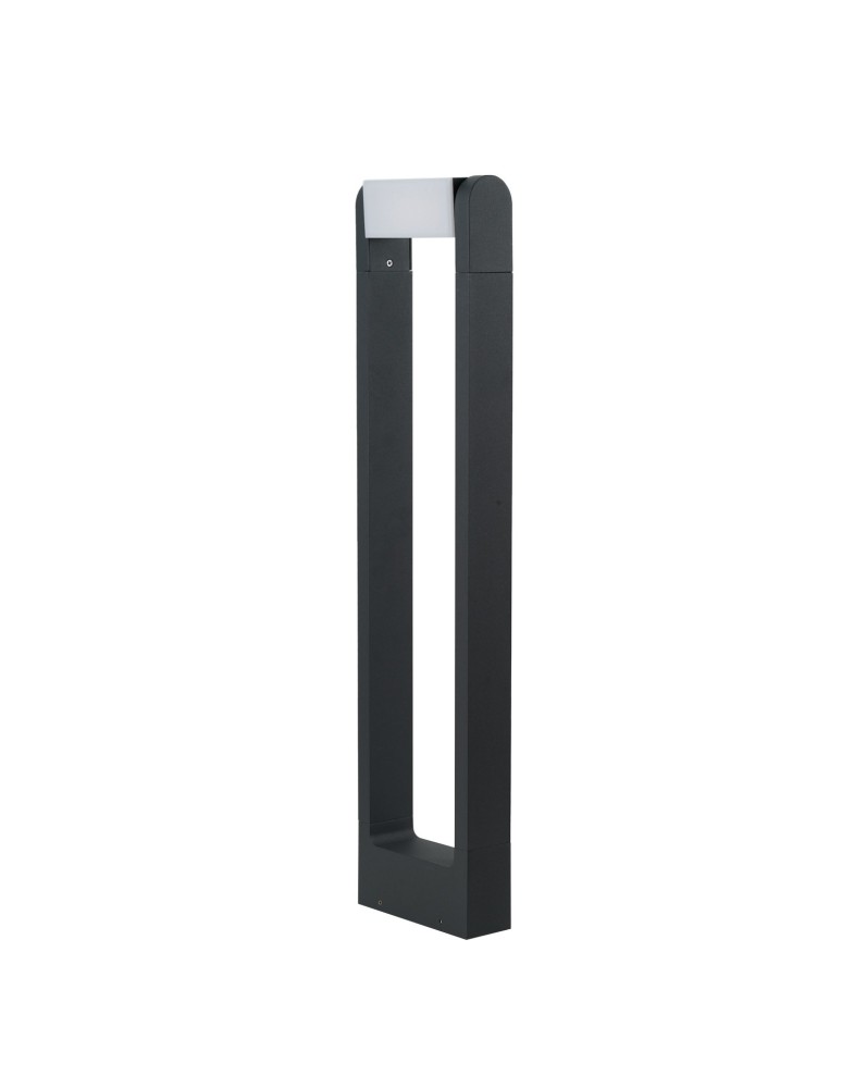 Standing garden lamps - Azzardo FRAME 70 V.2 DGR Dark Grey 1xLED Outdoor Pole 70cm AZ6318 - product kolory-swiatla.pl 1