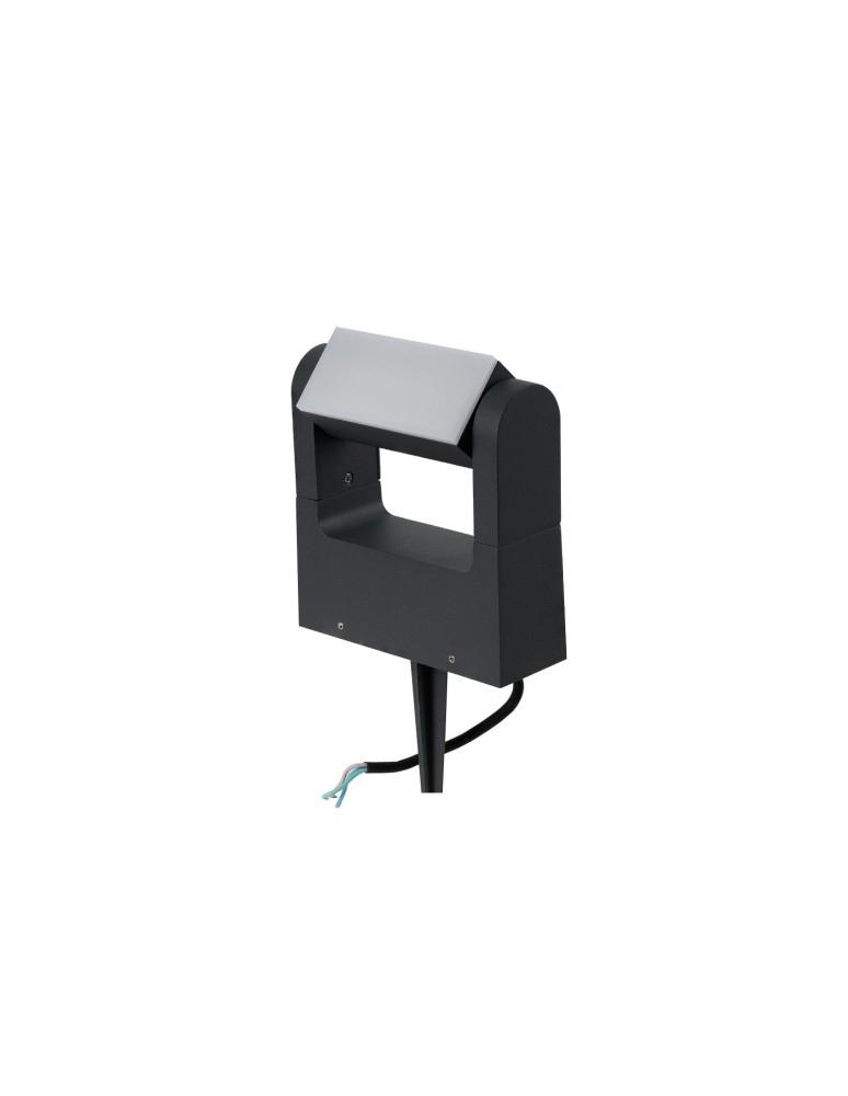 Garden lamps driven into the ground (with wedge) - Azzardo FRAME SPIKE V.2 DGR Dark Grey 1xLED Outdoor with Wedge AZ6320 - product kolory-swiatla.pl 1