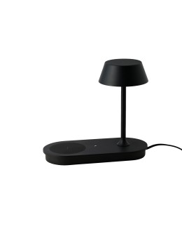 Azzardo FINO TABLE DIMM NFC CHARGER BK Black Mat 1xLED Table Top with Inductive Charger and USB Receptacle Dimmable AZ5913