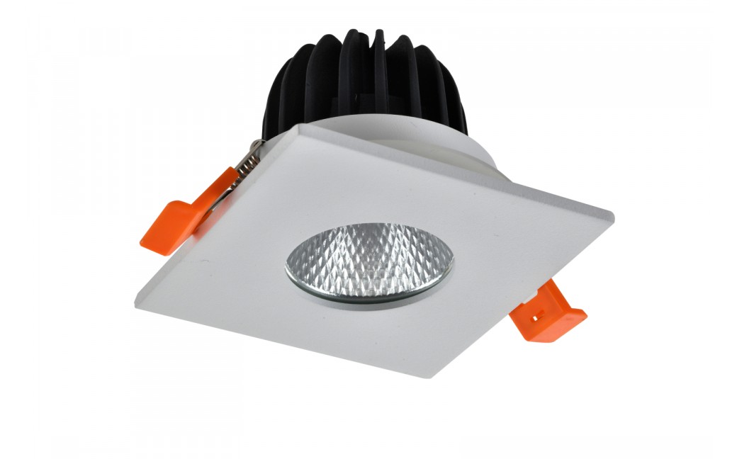 Azzardo CLEAN S IP44 7W CCT SWITCH GO Biały/Transparentny 1xLED Podtynkowa Hermetyczna Przełącznik Zmiany Barwy AZ5990