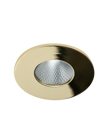Azzardo CLEAN R IP44 7W CCT SWITCH WH Gold Gloss/Transparent 1xLED Flush Mounted Hermetic Color Change Switch AZ5988