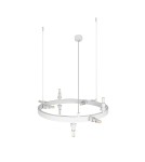 Pendant lamps spheres - Azzardo BUBBLES Lamp Frame without Shades Round 10 WH White 10xG9 AZ5870 - product 1