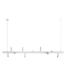 Pendant lamps over the island - Azzardo BUBBLES Lamp Frame without Shades Line 10 WH White 10xG9 AZ5867 - product 1