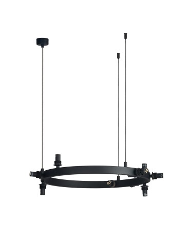 Azzardo BUBBLES Lamp Frame without Shades Round 10 BK Black Mat 10xG9 AZ5869