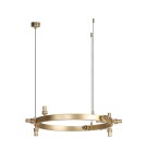 Pendant lamps spheres - Azzardo BUBBLES Lamp Frame without Shades Round 10 GO Gold Mat 10xG9 AZ5871 - product 1