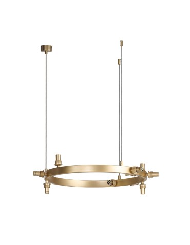 Azzardo BUBBLES Lamp Frame without Shades Round 10 GO Gold Mat 10xG9 AZ5871