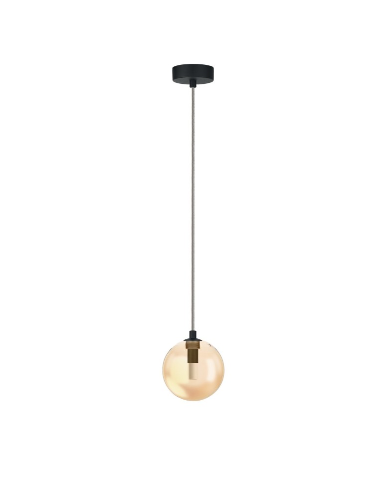 Pendant lamps spheres - Azzardo BUBBLES Lamp Frame without Shades 1 BK Black Mat 1xG9 AZ5918 - product kolory-swiatla.pl 2