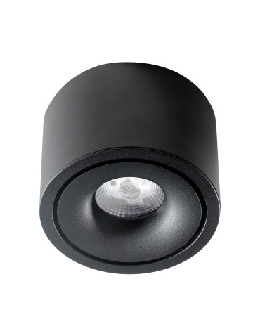 Azzardo COSTA TOP 12W CCT SWITCH BK Black Matte 1xLED Surface Mounted Light Switch AZ6033.