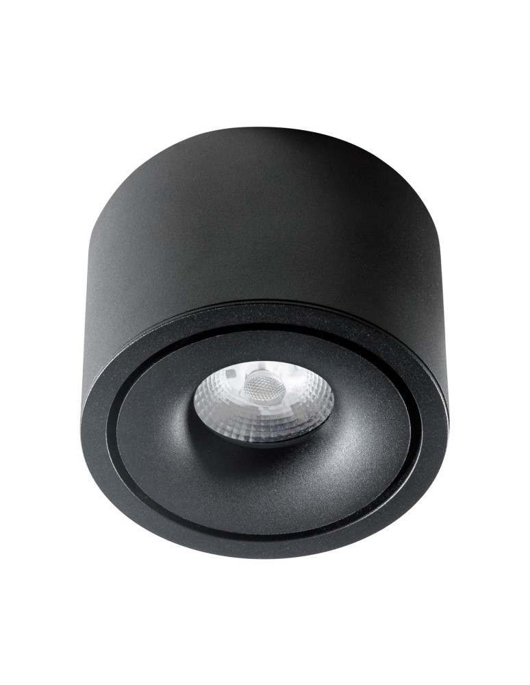 Ceiling downlights - tubes - Azzardo COSTA TOP 12W CCT SWITCH BK Black Matte 1xLED Surface Mounted Light Switch AZ6033. - product kolory-swiatla.pl 1