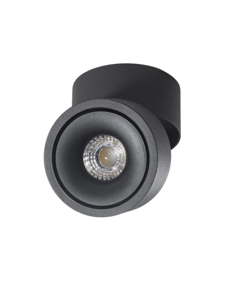 Spotlight ceiling lamps - Azzardo COSTA 12W CCT SWITCH BK Black Matte 1xLED Surface Mounted Light Switch AZ6031. - product kolory-swiatla.pl 5