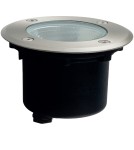 LED overhead lights - Azzardo AROS IP67 3000K ST Brushed Metal/Transparent 1xLED Ground Hermetic Outdoor Light AZ5843 - product 1