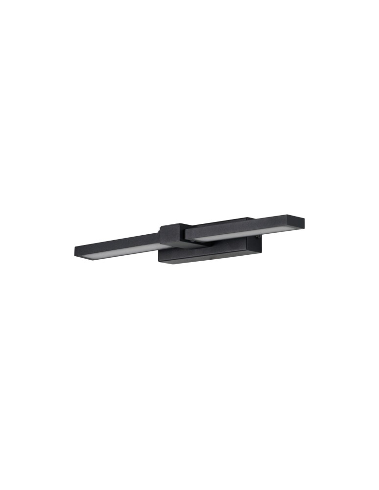 Bathroom wall lamps - Azzardo ARNO IP44 CCT SWITCH BK Black Mat 2xLED Bathroom wall lamp Adjustable Color Change Switch AZ5887 - product kolory-swiatla.pl 1