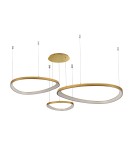 Pendant lamps circles - Azzardo AMANDA Pendant 42+62+82 CCT SWITCH 3-STEP DIMM GO Brushed Gold 3xLED 3 Brightness Modes Variable Color AZ5775 - product 1